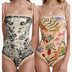 Medium reversible one piece swimming suit